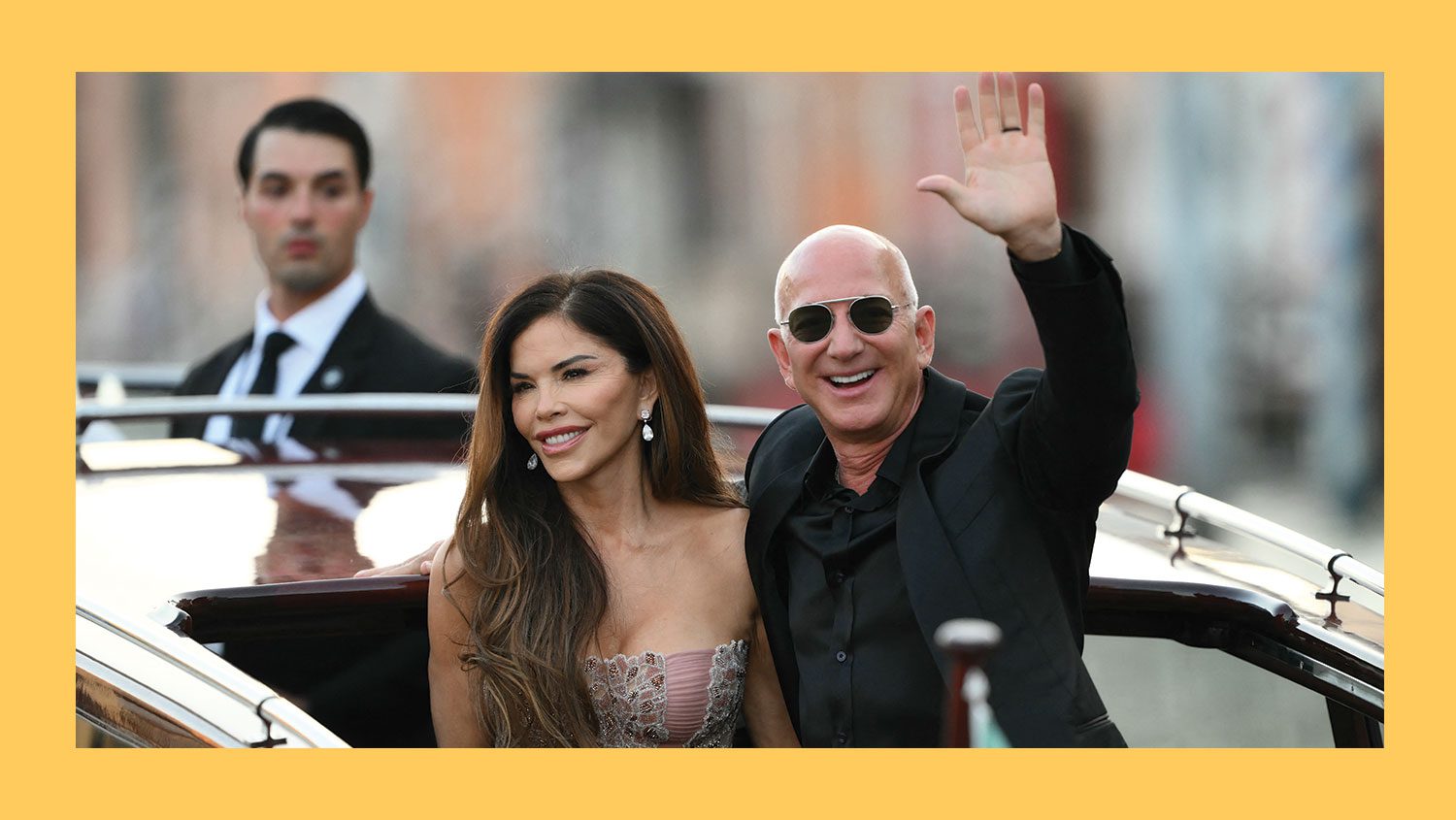Lauren Sanchez and Jeff Bezos in Italy for their wedding