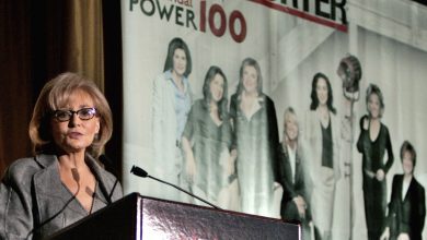 Barbara Walters accepted THR’s inaugural Sherry Lansing Leadership Award in 2005.