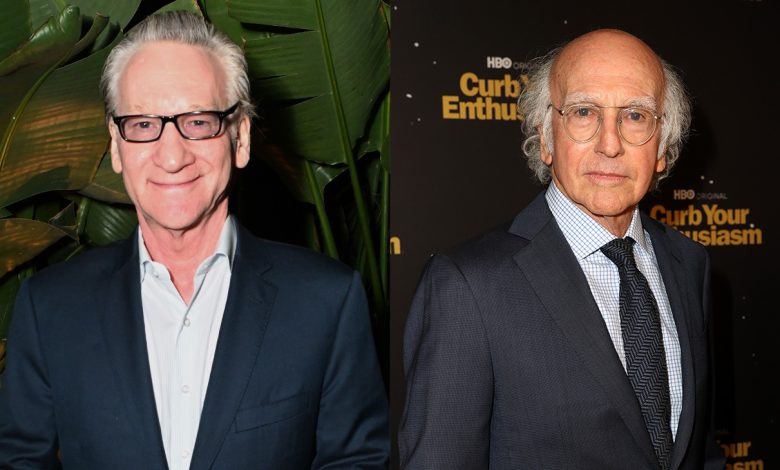 Bill Maher (left) and Larry David