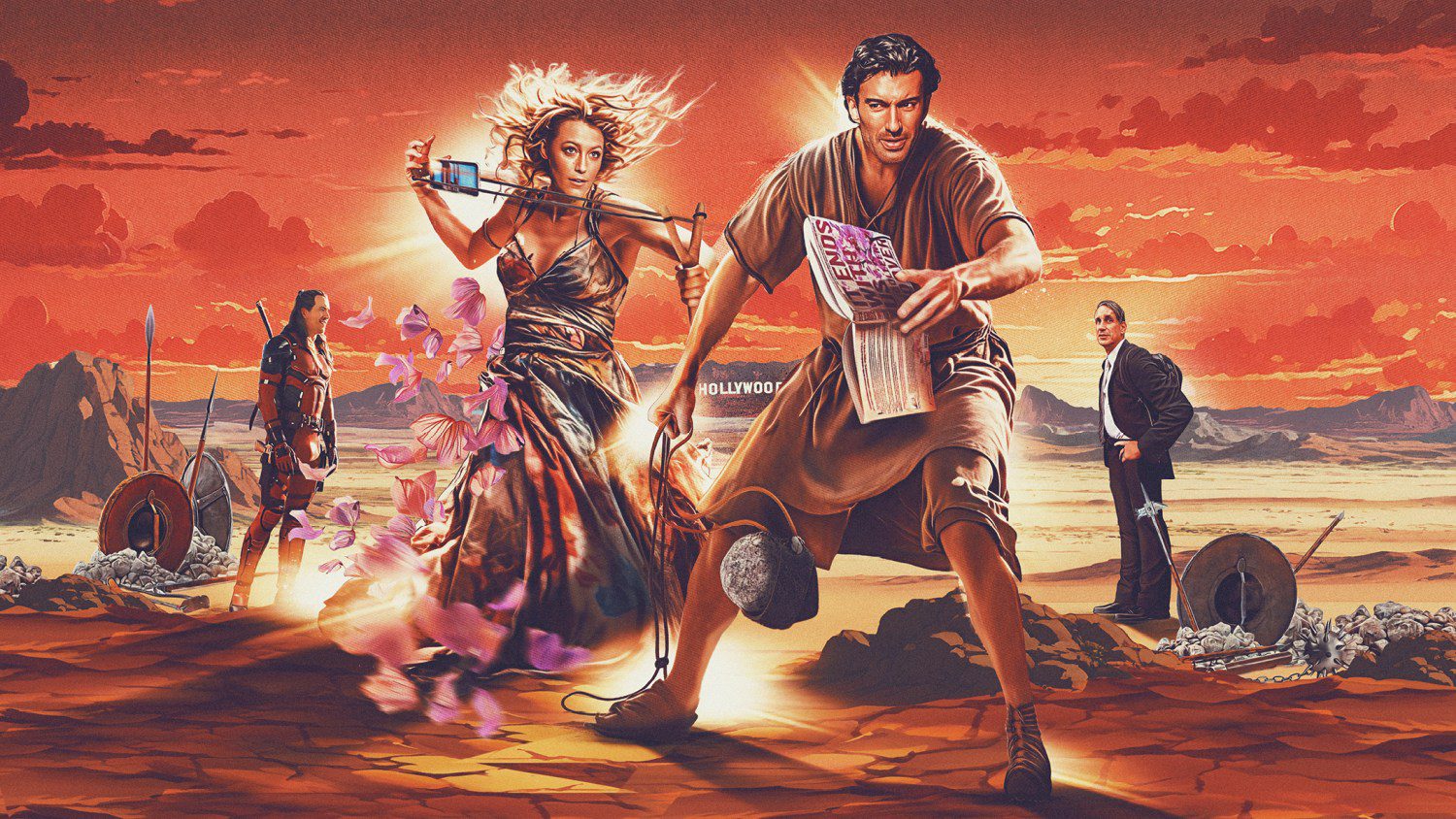 An illustration of Blake Lively and Justin Baldoni