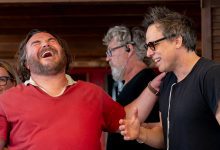 Jack Black and Director Tom Gormican on the set of Columbia Pictures