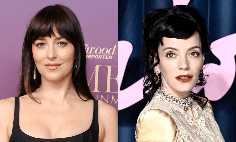 Dakota Johnson and Lily Allen