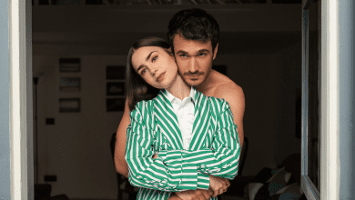 Lily Collins and Eugenio Franceschini in