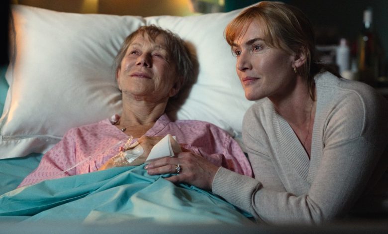 Helen Mirren (left) and Kate Winslet in 'Goodbye June.'
Kimberley French/Netflix
...