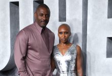 Idris Elba and Cynthia Erivo attend the global premiere of
