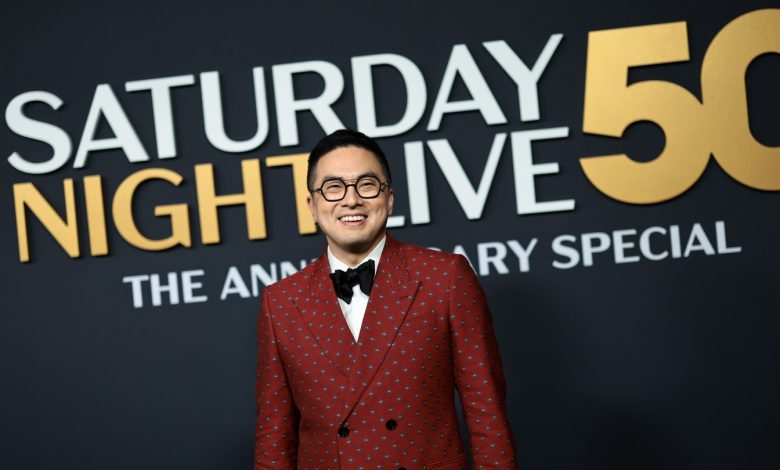 NEW YORK, NEW YORK - FEBRUARY 16: Bowen Yang attends SNL50: The Anniversary Special on February 16, 2025 in New York City. (Photo by Dimitrios Kambouris/Getty Images)