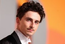 Timothée Chalamet at the 2025 Vanity Fair Oscar Party. Hosted By Radhika Jones held at Wallis Annenberg Center for the Performing Arts on March 02, 2025 in Beverly Hills, California. (Photo by Christopher Polk/Variety via Getty Images)