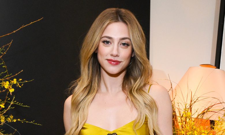 Lili Reinhart at the opening of the STAUD Melrose Avenue Flagship on October 23, 2025 in Los Angeles, California.