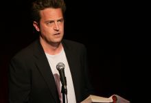 Matthew Perry, pictured reading at the stage show