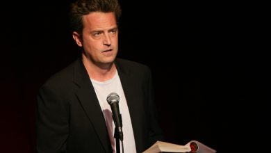 Matthew Perry, pictured reading at the stage show