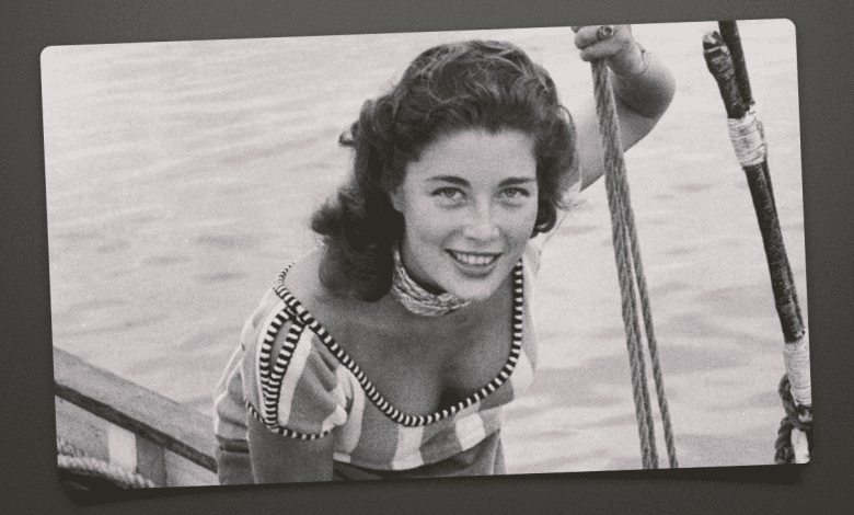 Lise Bourdin at the Cannes Film Festival in 1954.