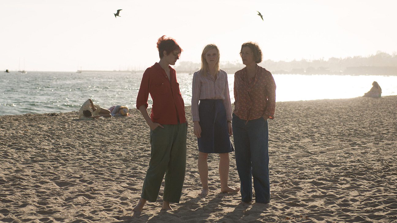 20th Century Women, from left: Annette Bening, Elle Fanning, Greta Gerwig, 2016.