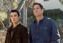 L-R Cote De Pablo as Ziva David and Michael Weatherly as Tony Dinozzo In NCIS: Tony & Ziva, episode 10, season 1,