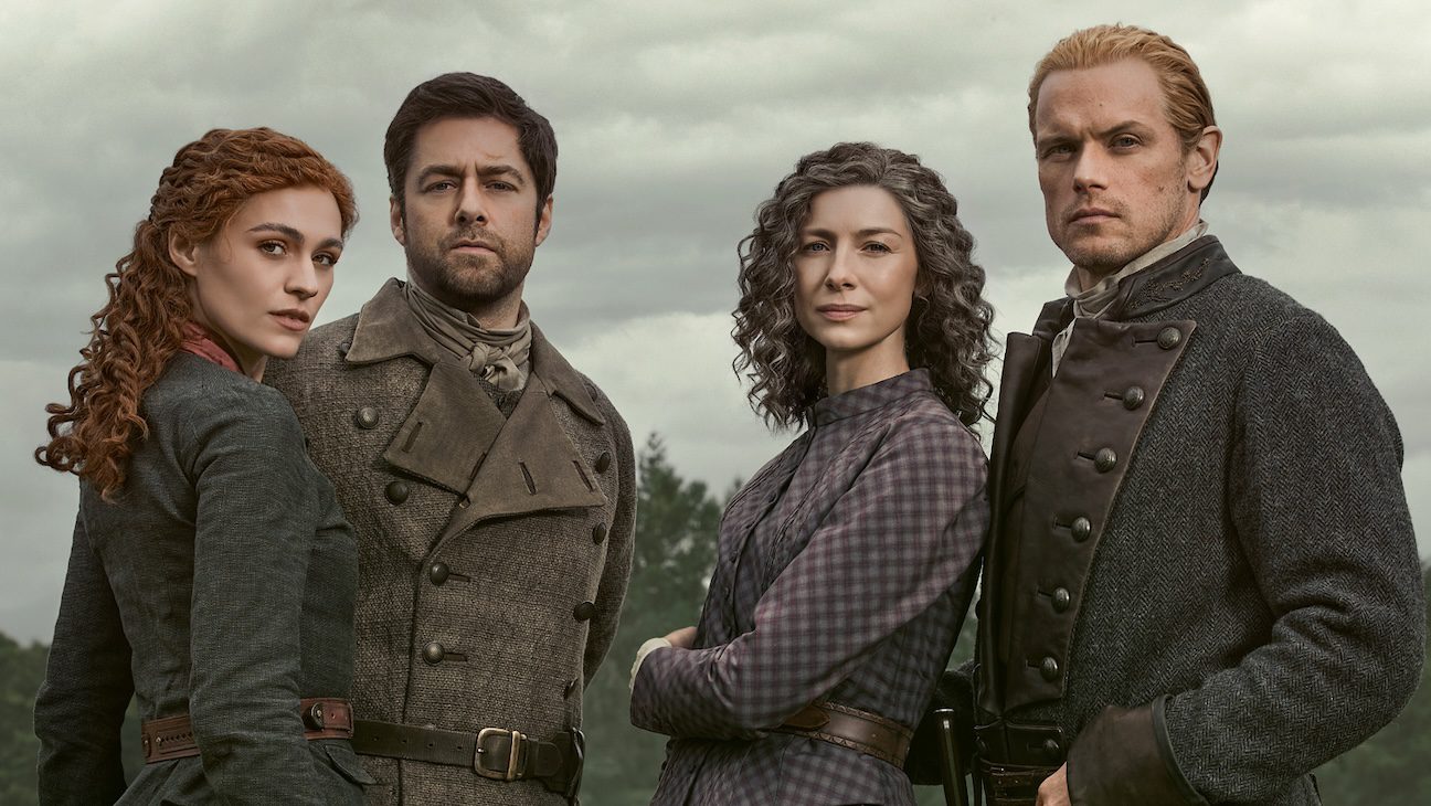 Sophie Skelton, Richard Rankin, Caitríona Balfe, Sam Heughan