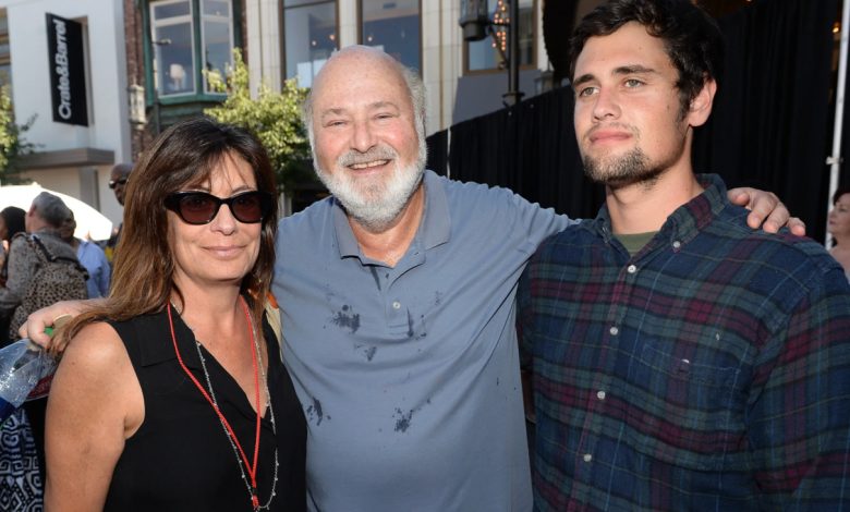 Rob Reiner, Michele Reiner and Nick Reiner attend an event at The Grove on August 9, 2013 in Los Angeles, California. Nick has been arrested on suspicion of murder of his parents.