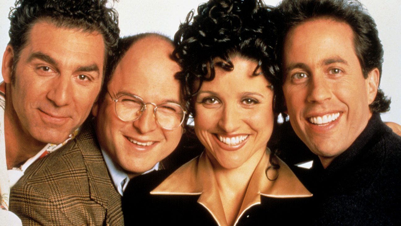 Michael Richards, Jason Alexander, Julia Louis-Dreyfus, Jerry Seinfeld in SEINFELD.
