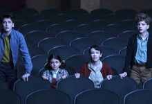 Jack Molloy Legault, Matilda Legault, Clara Stack, Mikkal Karim-Fidler in IT: Welcome to Derry