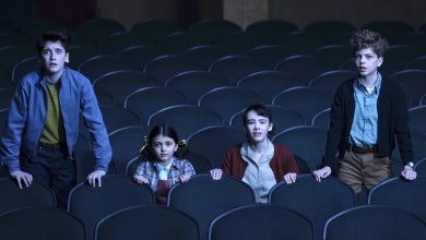 Jack Molloy Legault, Matilda Legault, Clara Stack, Mikkal Karim-Fidler in IT: Welcome to Derry