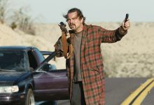 Leonardo DiCaprio in Paul Thomas Anderson’s One Battle After Another.