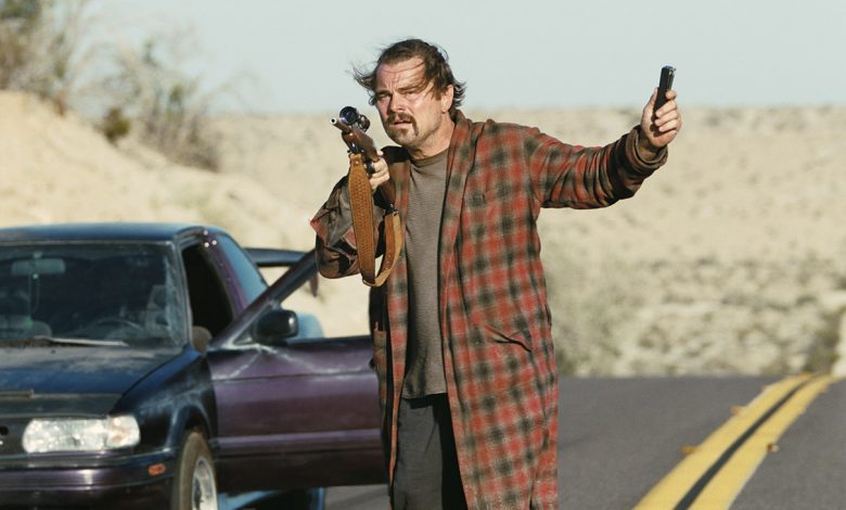 Leonardo DiCaprio in Paul Thomas Anderson’s One Battle After Another.