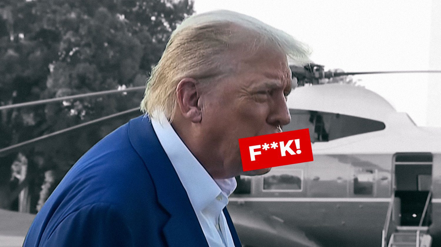 Trump at a recent press conference.