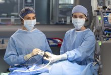 Caterina Scorsone and Adelaide Kane in ‘Grey’s Anatomy’ season 22