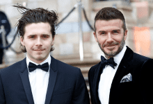 Brooklyn Beckham and David Beckham