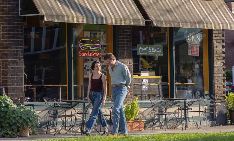 Jenny Slate and Chris Pine appear in Carousel