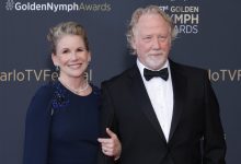 Melissa Gilbert and Timothy Busfield at the Monte Carlo TV Festival in 2023.