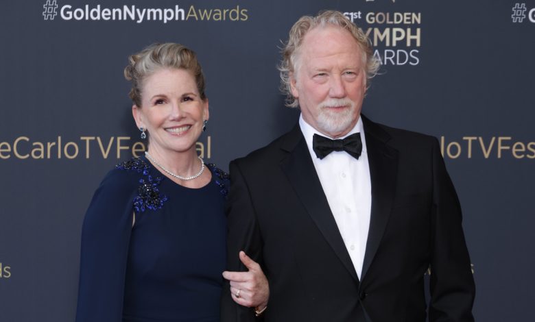 Melissa Gilbert and Timothy Busfield at the Monte Carlo TV Festival in 2023.