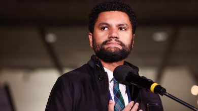 Rep. Maxwell Frost (D-FL) speaks during the ICE Out for Good Protest at the U.S. Customs and Border Protection Office in Washington, D.C. on Jan. 13, 2026.