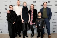 Olivia Colman, Alexander Skarsgård, Elizabeth Debicki, Eleanor Wilson, Peter Dinklage and Alex Huston Fischer attend the ‘Wicker premiere during the Sundance Film Festival at Eccles Center Theater in Park City, Utah on Jan. 24, 2026.