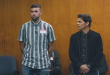 Ronald Gladden left and James Marsden in Jury Duty