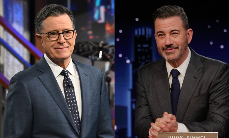Stephen Colbert and Jimmy Kimmel