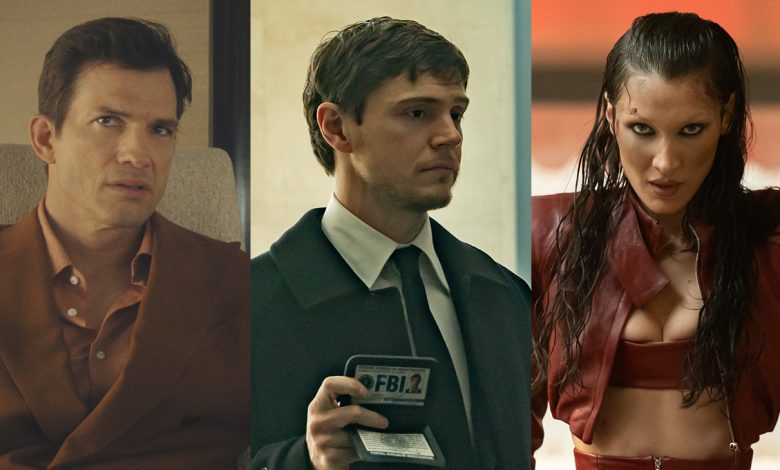 Ashton Kutcher, Evan Peters and Bella Hadid in The Beauty