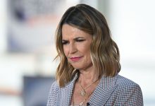 Savannah Guthrie is seen as Gracie Abrams performs in concert at The Today Show Concert Series at Rockefeller Center on June 28, 2024 in New York City.