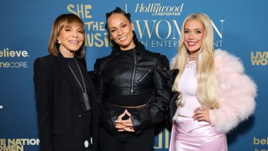 Sylvia Rhone, Alicia Keys, and Megan Moroney attend She Is The Music