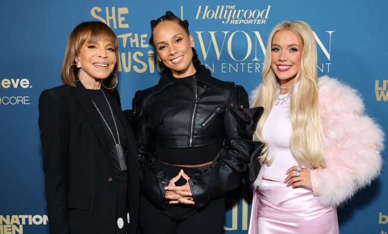 Sylvia Rhone, Alicia Keys, and Megan Moroney attend She Is The Music