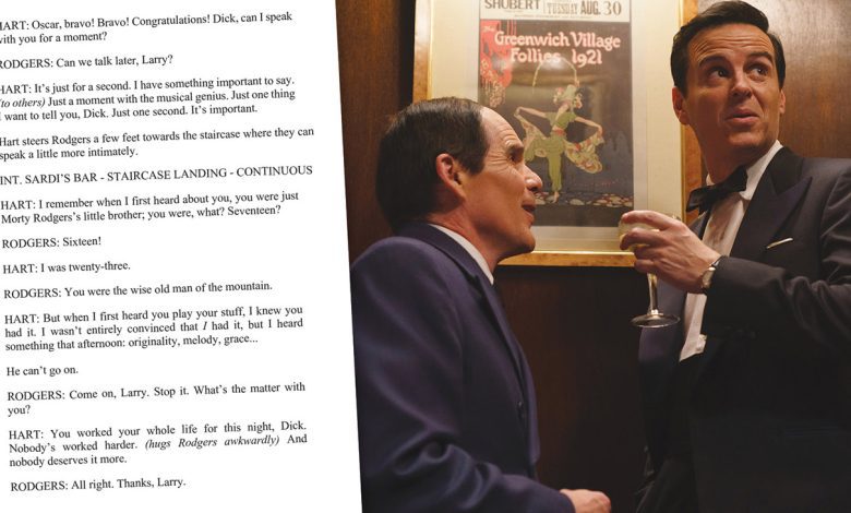 Ethan Hawke (left) and Andrew Scott in Blue Moon.