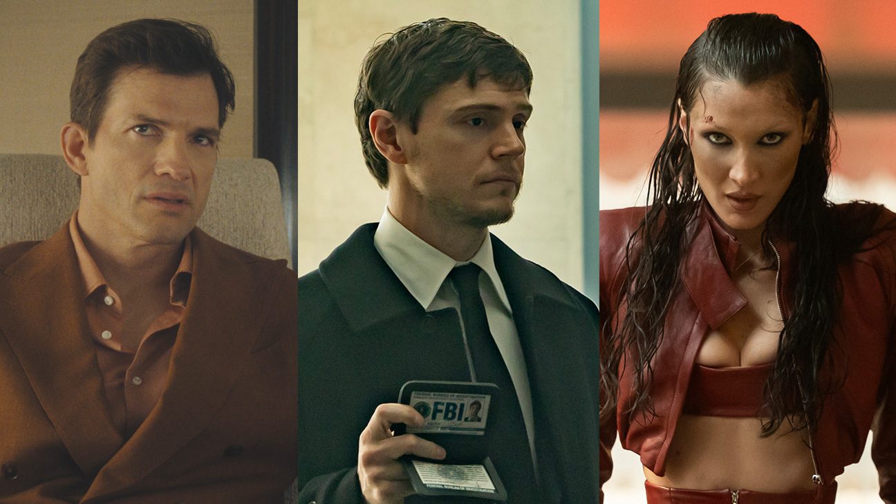 Ashton Kutcher, Evan Peters and Bella Hadid in The Beauty