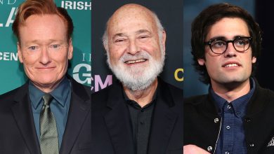Conan O’Brien, Rob Reiner and Nick Reiner