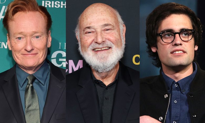 Conan O’Brien, Rob Reiner and Nick Reiner