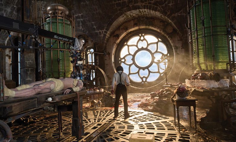 Creating the Frankenstein lab was one of the biggest challenges of production designer Tamara Deverell’s and cinematographer Dan Laustsen’s careers.