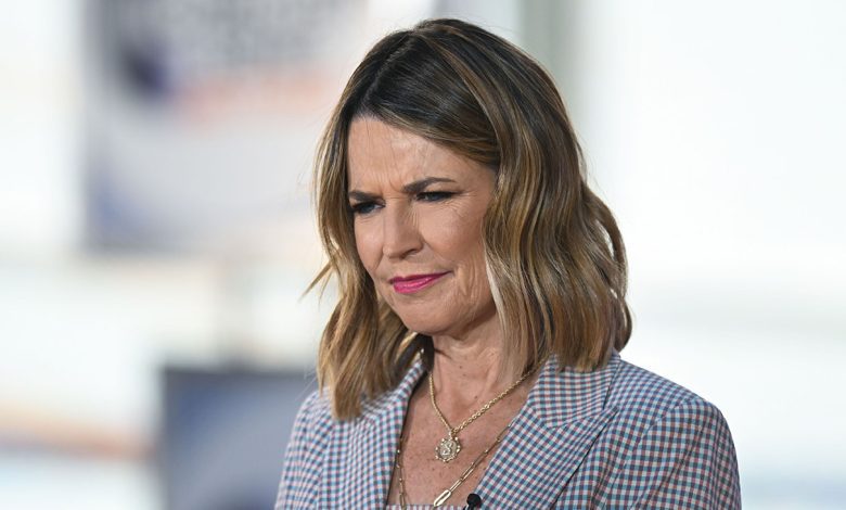 Savannah Guthrie is seen as Gracie Abrams performs in concert at The Today Show Concert Series at Rockefeller Center on June 28, 2024 in New York City.