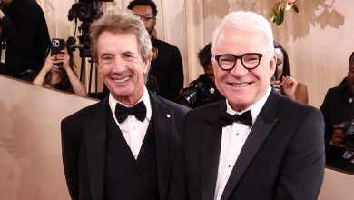 Martin Short and Steve Martin at the 83rd Annual Golden Globes held at The Beverly Hilton on January 11, 2026 in Beverly Hills, California.