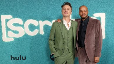 Zach Braff and Donald Faison attend the premiere of ABC and Hulu