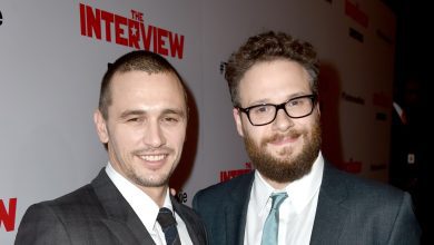 James Franco and Seth Rogen at the premiere of