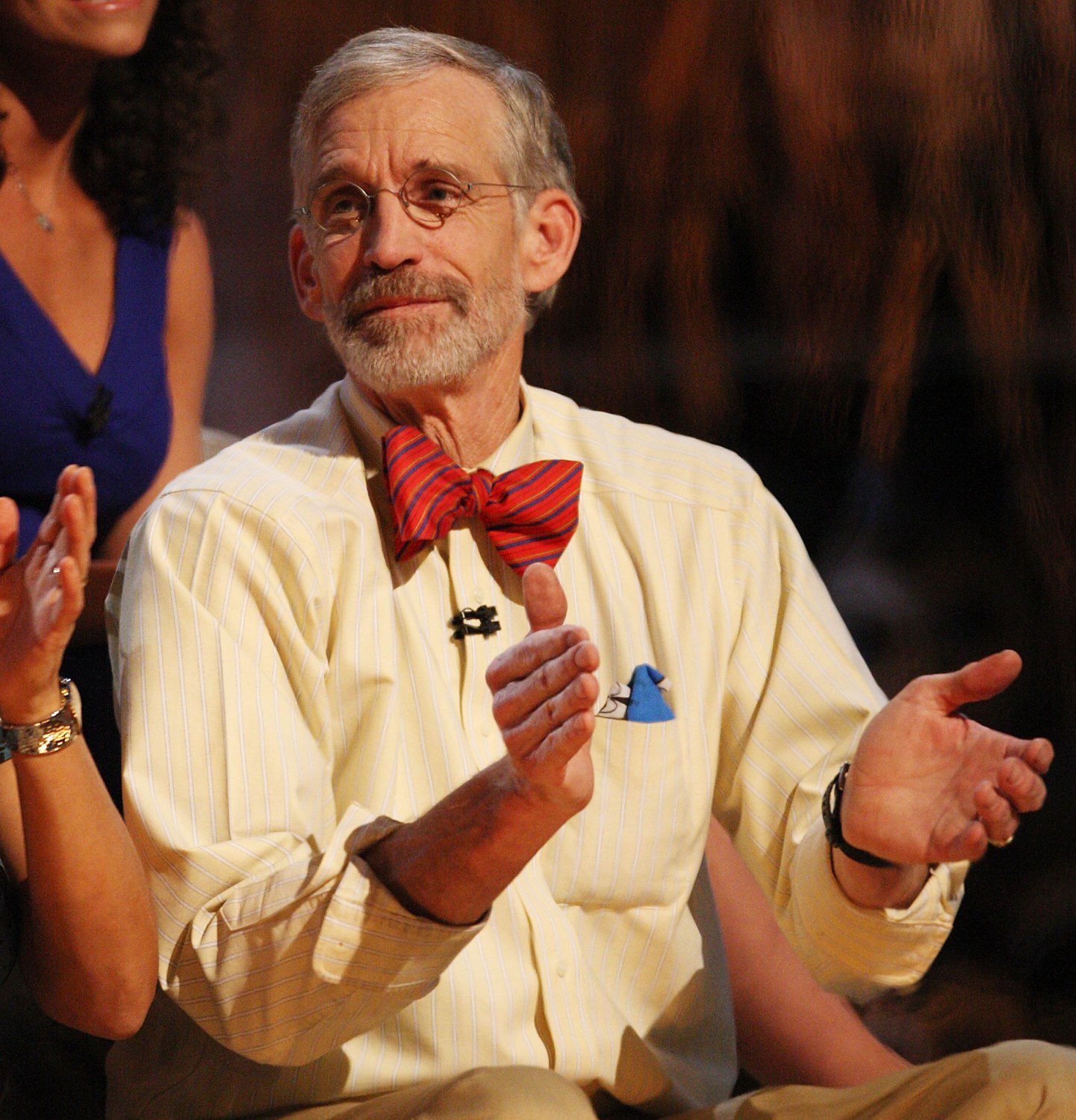 'Survivor Gabon - Earth's Last Eden' winner Bob Crowley celebrates during the finale and reunion show at CBS Television City on December 14, 2008 in Los Angeles, California.