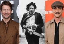 Glen Powell, Leatherface from Texas Chainsaw Massacre and JT Mollner