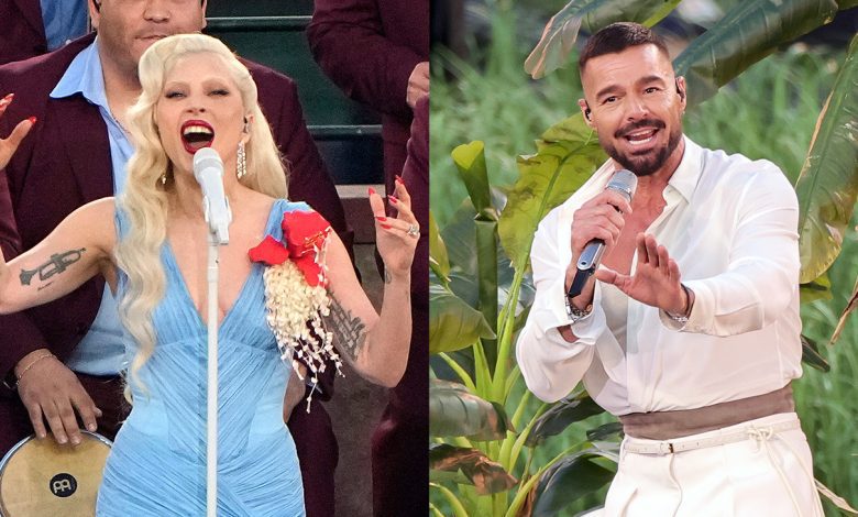 Lady Gaga and Ricky Martin
